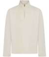 FR045 Front Row Premium Piqué 1/4 Zip Top Natural colour image